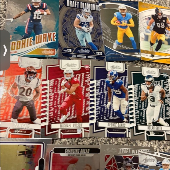 Lot of 110 Panini Absolute Football cards 2019-2025 with rookies and inserts - Picture 8 of 11